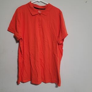 Woman Within Vibrant‎ Orange Polo Shirt 1X